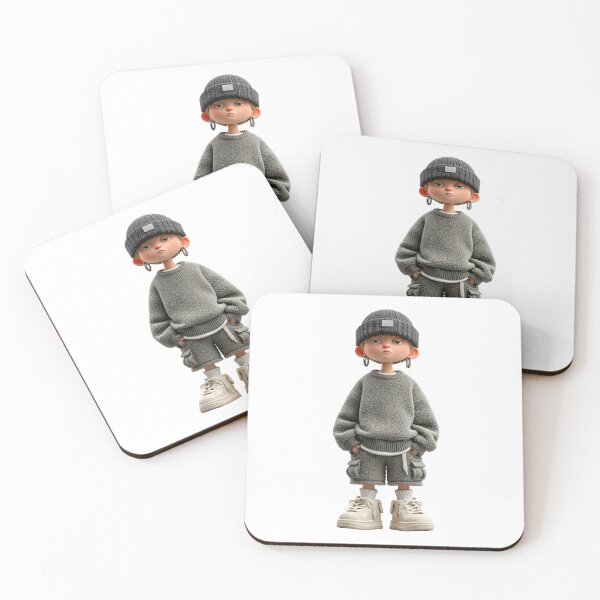 Item preview, Grumpy Streetwear Kid in Chunky Knit Sweater designed and sold by colorful-white.