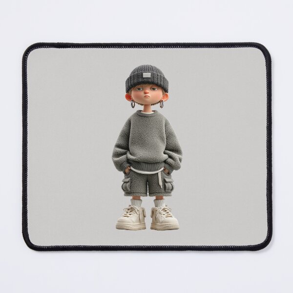 Item preview, Grumpy Streetwear Kid in Chunky Knit Sweater designed and sold by colorful-white.