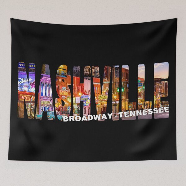 Item preview, NASHVILLE Broadway Tennessee - Early Evening Neon Lights Downtown Fun designed and sold by Adam Gormley.