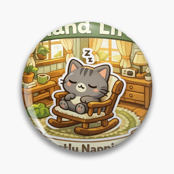 Item preview, Island Life Mostly Napping Cat Sticker | Cozy Gamer Kawaii Decal designed and sold by CozyNekoClub.
