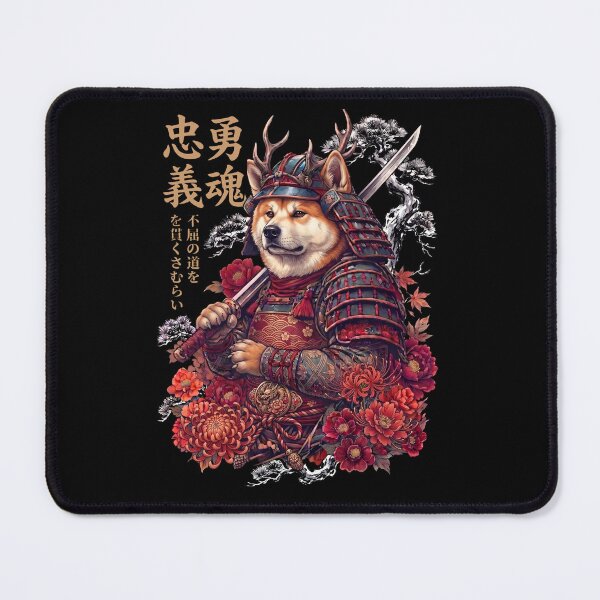 Item preview, Japanese Akita Art Samurai Aesthetic Dog Owner designed and sold by DoodleTortle.