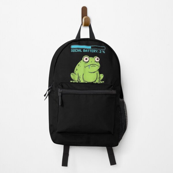 Item preview, Social Battery 2% Frog Shirt – Funny Introvert Frog Meme Graphic T-shirt designed and sold by ZyxDes.