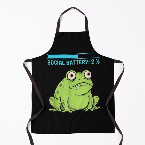 Item preview, Social Battery 2% Frog Shirt – Funny Introvert Frog Meme Graphic T-shirt designed and sold by ZyxDes.