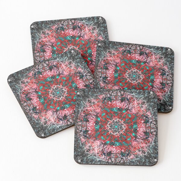 Item preview, Crimson Nebula Abstract Mandala Art designed and sold by Paolo-Bandal.