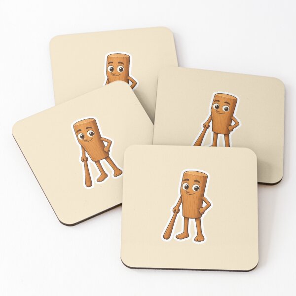 Item preview, Cute Wooden Character Cartoon Sticker designed and sold by Digital_products_0111.