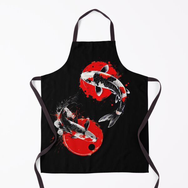 Item preview, Koi Fish Yin Yang | Japanese-Inspired Art Design | Red | Love Power Courage Graphic designed and sold by Made by Tamar.
