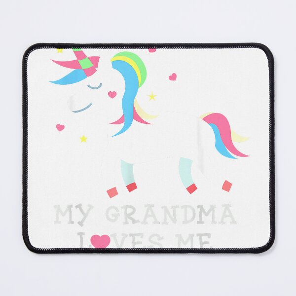 Item preview, My Grandma Loves Me Cute Girl Unicorn Granddaughter T-Shirt designed and sold by SavsMerch.
