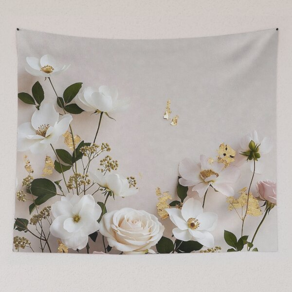 Item preview, Delicate Light Floral Arrangement with Roses designed and sold by IntelliMindDesigns.