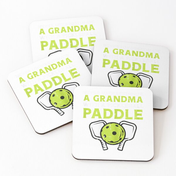 Item preview, Never Underestimate Grandma with Pickleball Paddle Women T-Shirt designed and sold by SubStudio97.