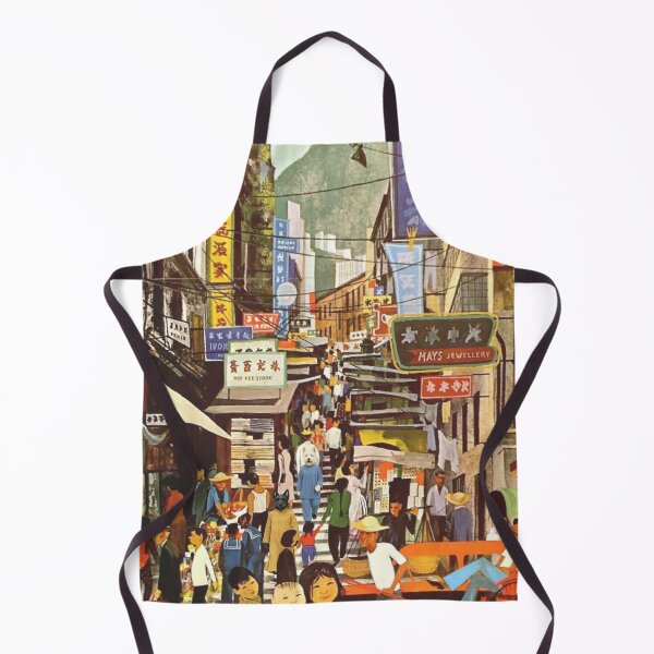 Item preview, Vintage Hong Kong Travel Poster designed and sold by CJChronicles.