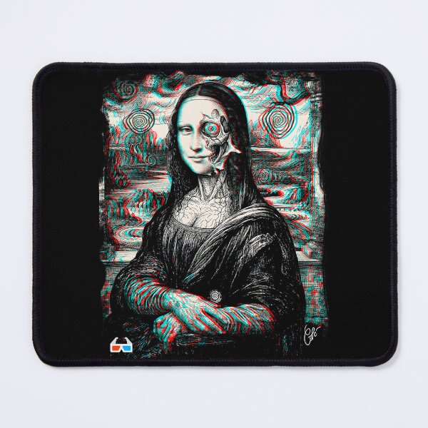 Item preview, STRANGE MONALISA STRANGE DISTURBING 3D ANAGLYPH designed and sold by CuPensky.