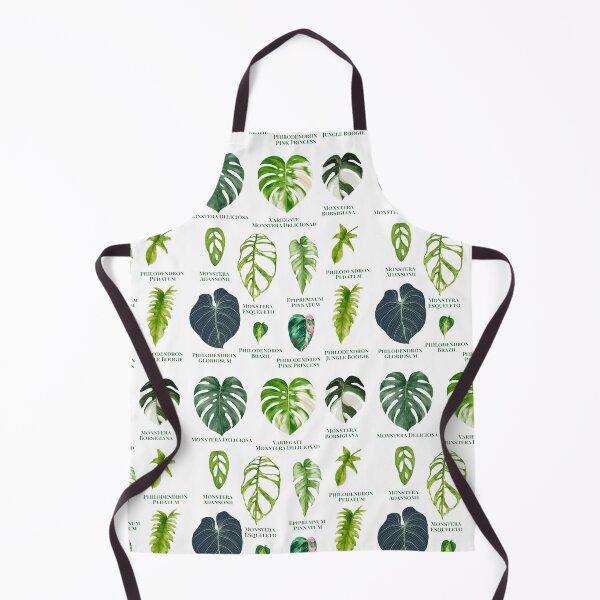 Item preview, Tropical Leaf Collection – Monstera & Philodendron Watercolor Botanical Chart designed and sold by Miho9999.