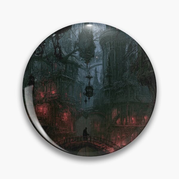 Item preview, Velmoor: The Bridge Watch | Dark Fantasy Gothic Canal Bridge Art Print designed and sold by Opetis.