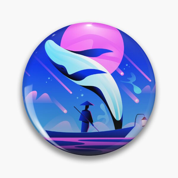 Item preview, Sailor with a boat under night sky illustration designed and sold by Art-spree.