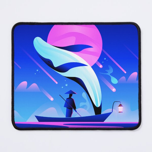 Item preview, Sailor with a boat under night sky illustration designed and sold by Art-spree.