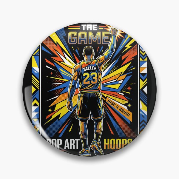 Item preview, The Game Baller 23 Pop Art Hoops designed and sold by graphixpolash.
