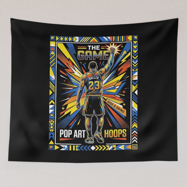 Item preview, The Game Baller 23 Pop Art Hoops designed and sold by graphixpolash.
