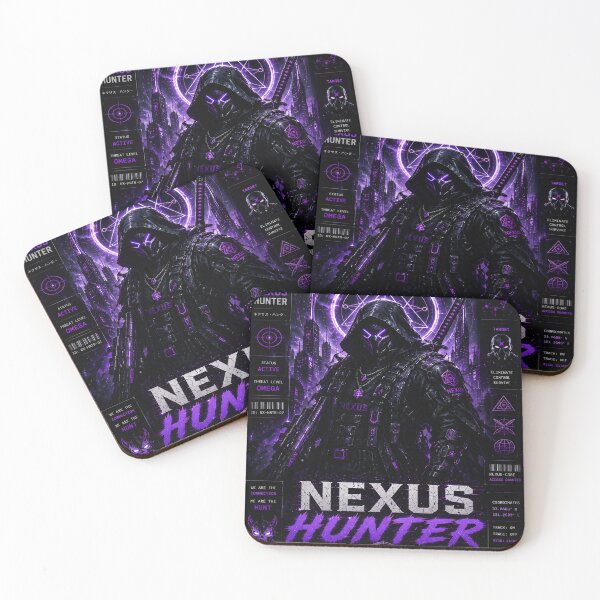 Item preview, Nexus Hunter - Cyberpunk Elite Mercenary Techwear Warrior Art designed and sold by RiteshCenter.