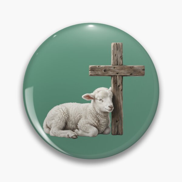 Item preview, Peaceful Lamb of God Cross designed and sold by RRRShop.