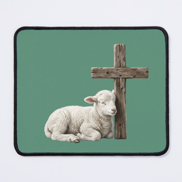 Item preview, Peaceful Lamb of God Cross designed and sold by RRRShop.