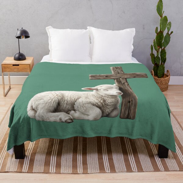 Item preview, Peaceful Lamb of God Cross designed and sold by RRRShop.