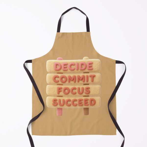 Item preview, Decide Commit Focus Succeed Motivational Quote designed and sold by Siti Hoiriyah.