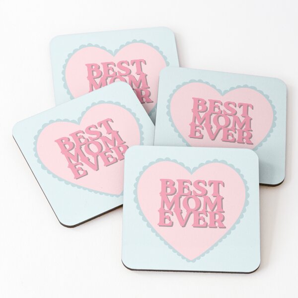 Item preview, BEST MOM EVER Cute Heart Blue designed and sold by HugSomeNettles.