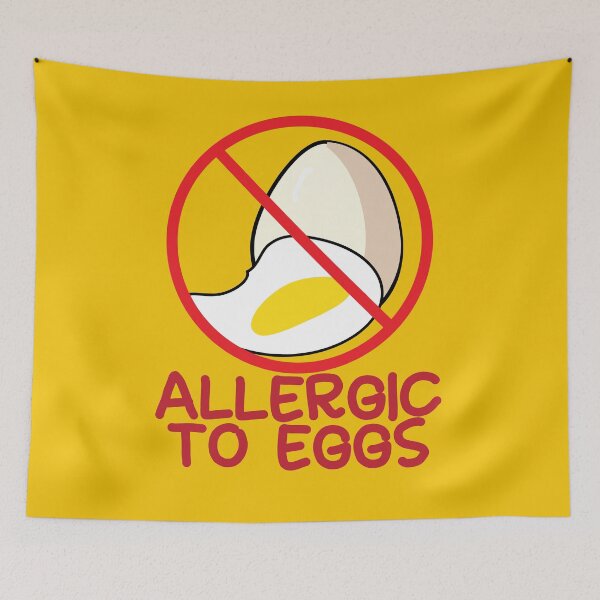 Item preview, allergic to eggs egg free zone allergy awareness designed and sold by fluffyfamcraft.