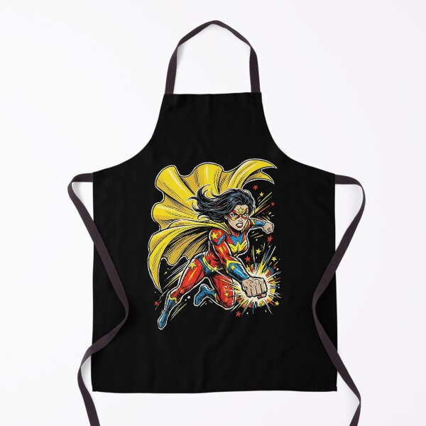 Item preview, Superhero Woman Star Cape Retro Comic Pop Art designed and sold by graphixpolash.