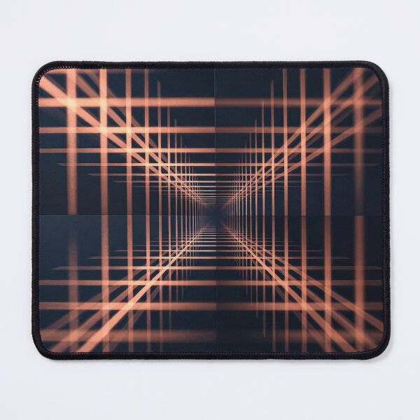 Item preview, Dark Navy Copper Glowing Grid Lines designed and sold by IntelliMindDesigns.