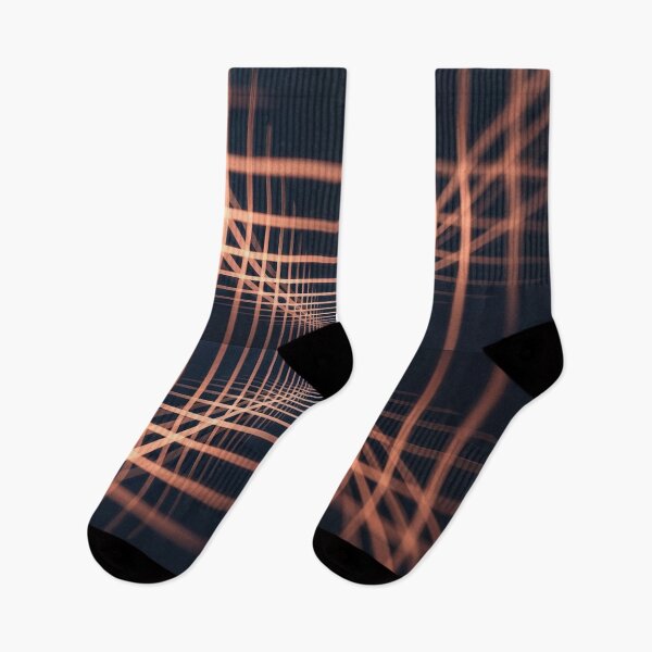 Item preview, Dark Navy Copper Glowing Grid Lines designed and sold by IntelliMindDesigns.