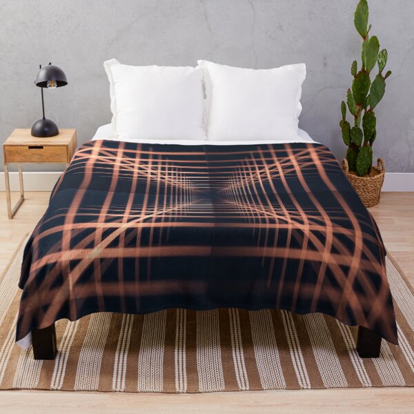 Item preview, Dark Navy Copper Glowing Grid Lines designed and sold by IntelliMindDesigns.