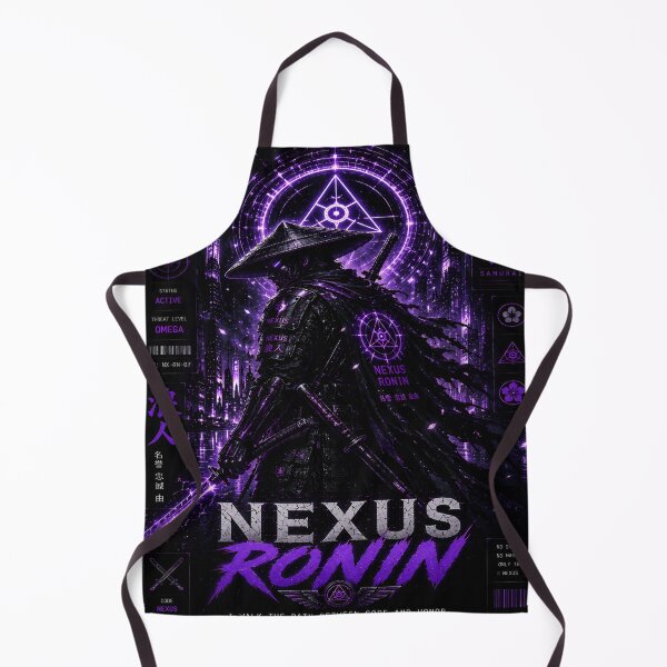 Item preview, Nexus Ronin - Cyberpunk Rogue Samurai Mecha Knight Art designed and sold by RiteshCenter.