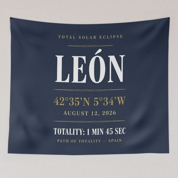 Item preview, León Total Solar Eclipse Spain 2026 Path of Totality designed and sold by CalmCapy Co.