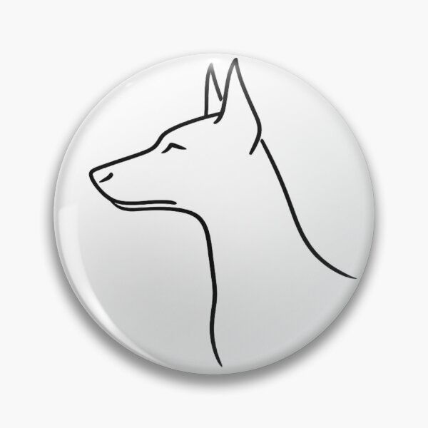 Item preview, Doberman Minimalist Heritage Silhouette Art designed and sold by tineldesign.