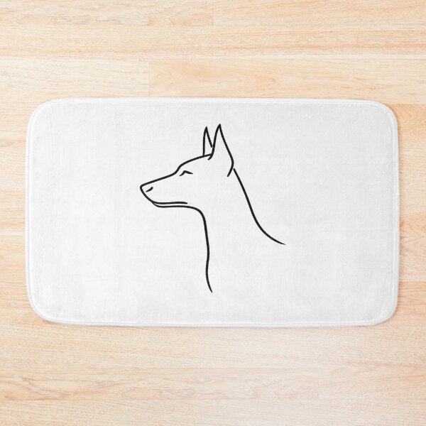 Item preview, Doberman Minimalist Heritage Silhouette Art designed and sold by tineldesign.