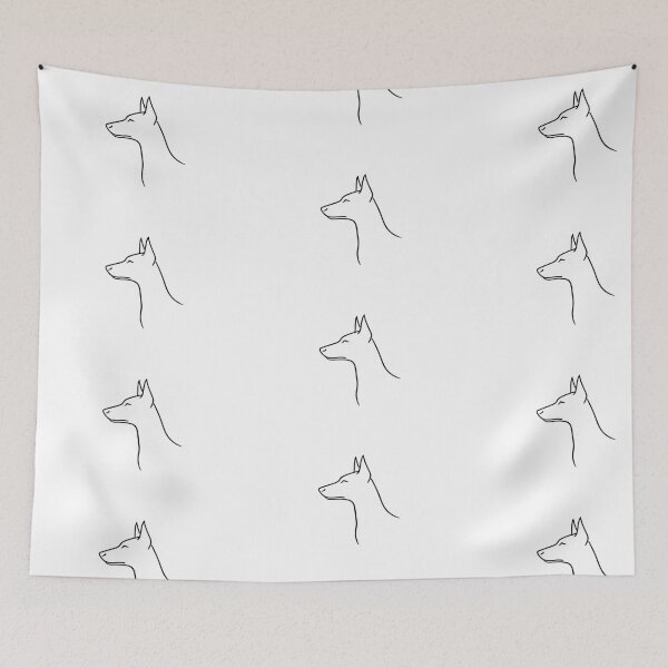 Item preview, Doberman Minimalist Heritage Silhouette Art designed and sold by tineldesign.