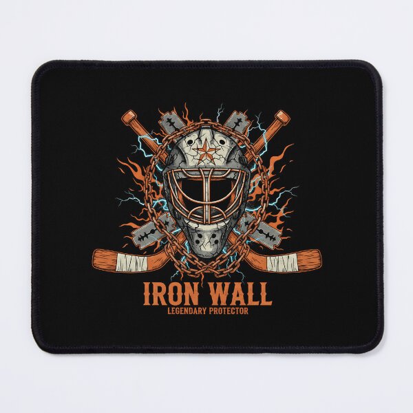 Item preview, Iron Wall Legendary Protector Hockey Goalie Mask  designed and sold by graphixpolash.