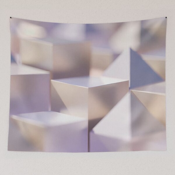 Item preview, Pastel Geometric Triangular Faceted Pattern designed and sold by IntelliMindDesigns.