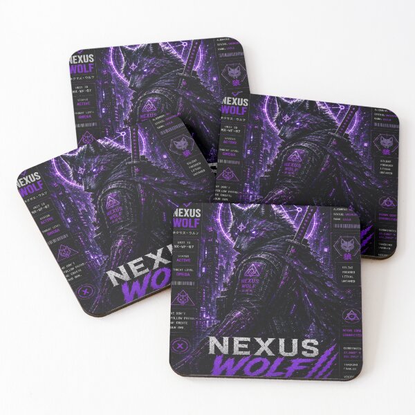 Item preview, Nexus Wolf - Cyberpunk Cybernetic Werewolf Tactical Ninja Art designed and sold by RiteshCenter .