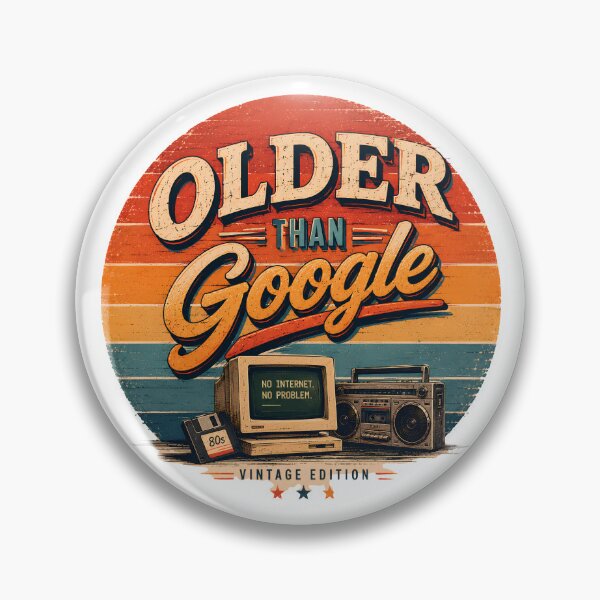 Item preview, Older Than Google – Vintage Edition Retro Computer Design designed and sold by byaga.