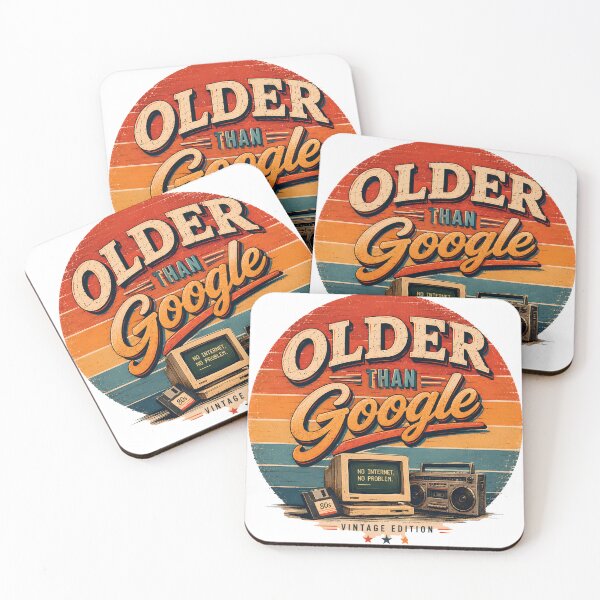 Item preview, Older Than Google – Vintage Edition Retro Computer Design designed and sold by byaga.
