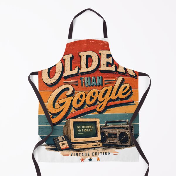 Item preview, Older Than Google – Vintage Edition Retro Computer Design designed and sold by byaga.