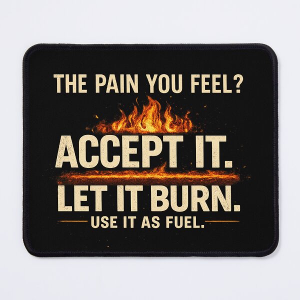Item preview, Accept It Let It Burn Motivation designed and sold by Old Lion Gear.