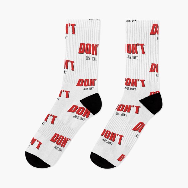 Item preview, Just. Don't. Black Font designed and sold by CoonradtsMerch.