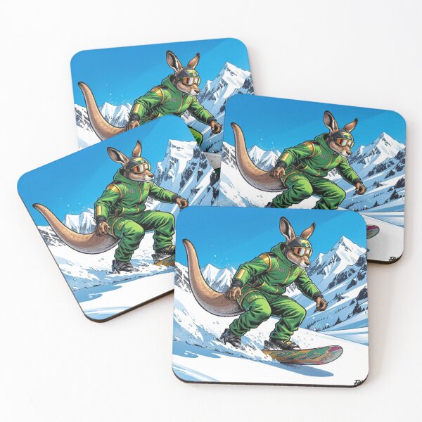 Item preview, Kangaroo Snowboarding designed and sold by Kirrindy Designs.