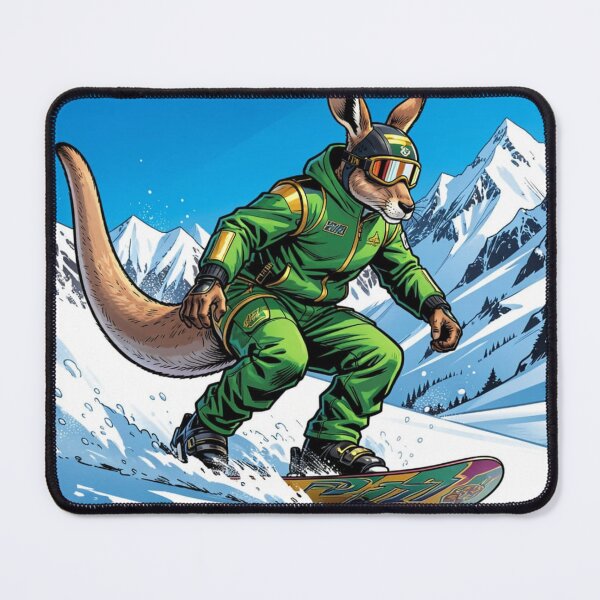 Item preview, Kangaroo Snowboarding designed and sold by Kirrindy Designs.