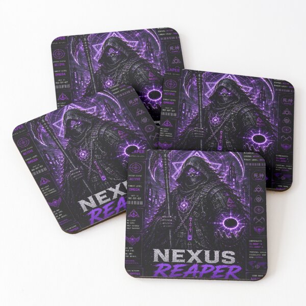 Item preview, Nexus Reaper - Dark Cyberpunk Grim Reaper SciFi Skull Art designed and sold by RiteshCenter .
