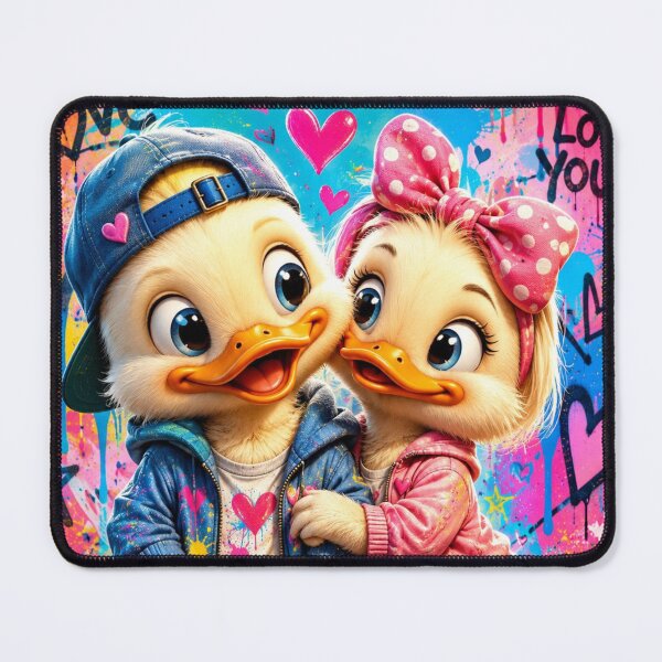 Item preview, Cute Duck Couple Pop Art Love designed and sold by Rohan132.