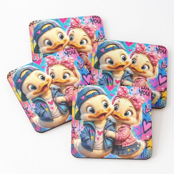 Item preview, Cute Duck Couple Pop Art Love designed and sold by Rohan132.
